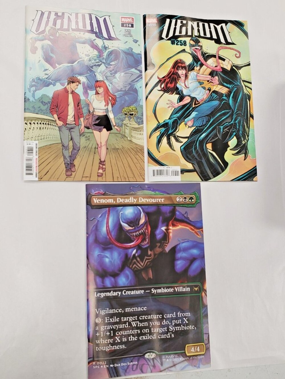 Venom #258 Cover A B C Variant Set MTG Dan Dos Santos Marvel 2026 - Picture 5 of 6